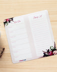 Magnetic Meal Planner / Shopping List - Floral