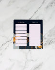 MAGNETIC MEAL PLANNER / SHOPPING LIST - NAVY
