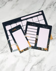 MAGNETIC MEAL PLANNER / SHOPPING LIST - NAVY