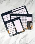 MAGNETIC MEAL PLANNER / SHOPPING LIST - NAVY