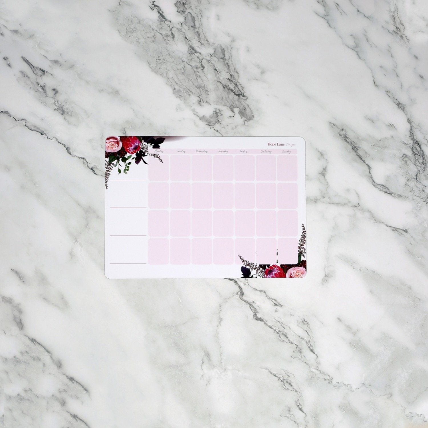 OUR FAMILY PLANS MAGNETIC - FLORAL